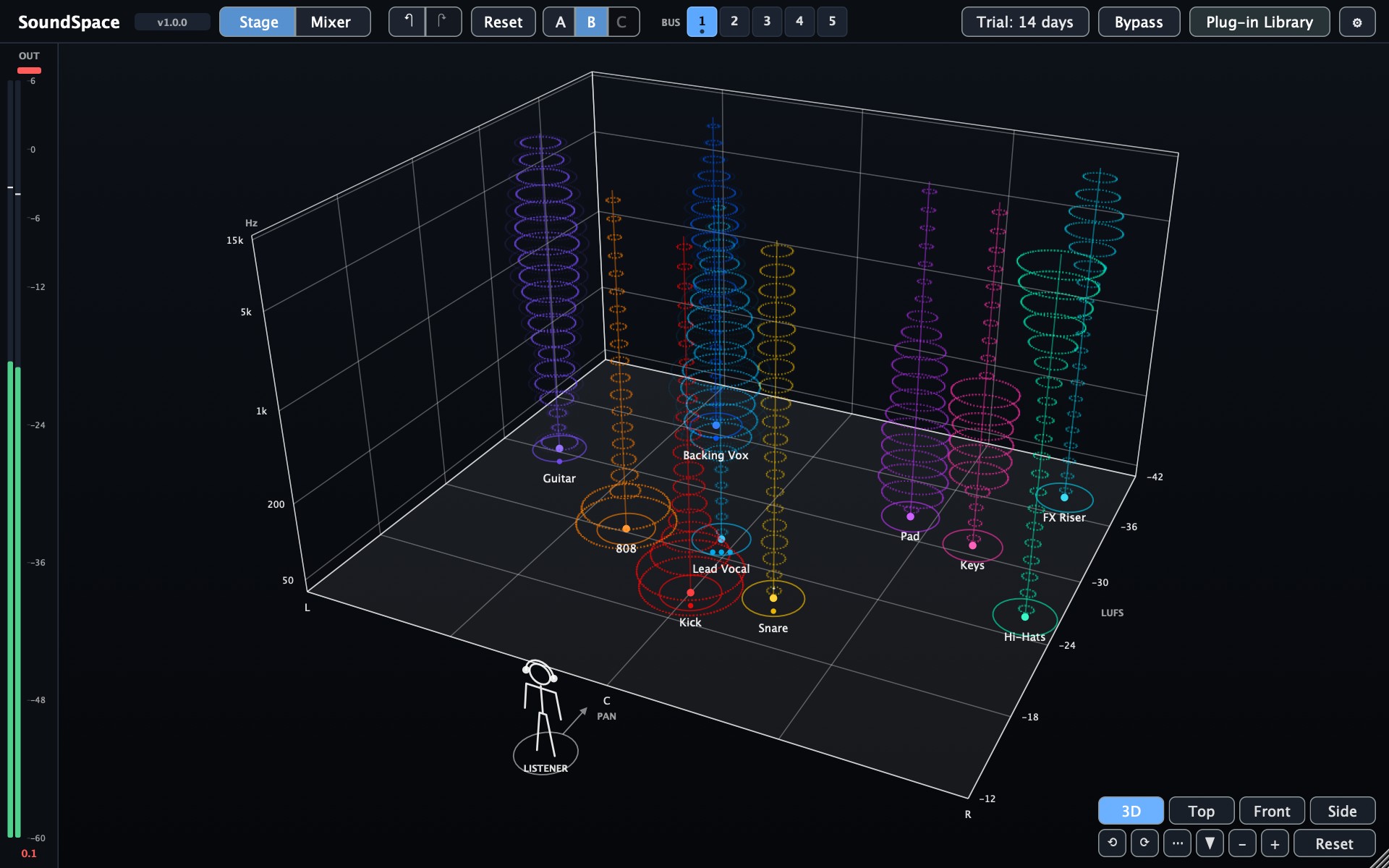 SoundSpace: Compare, undo, bypass